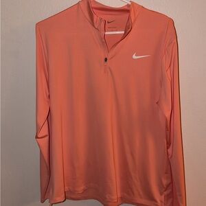 Nike Women's Peach Dri-FIT Half-Zip Top